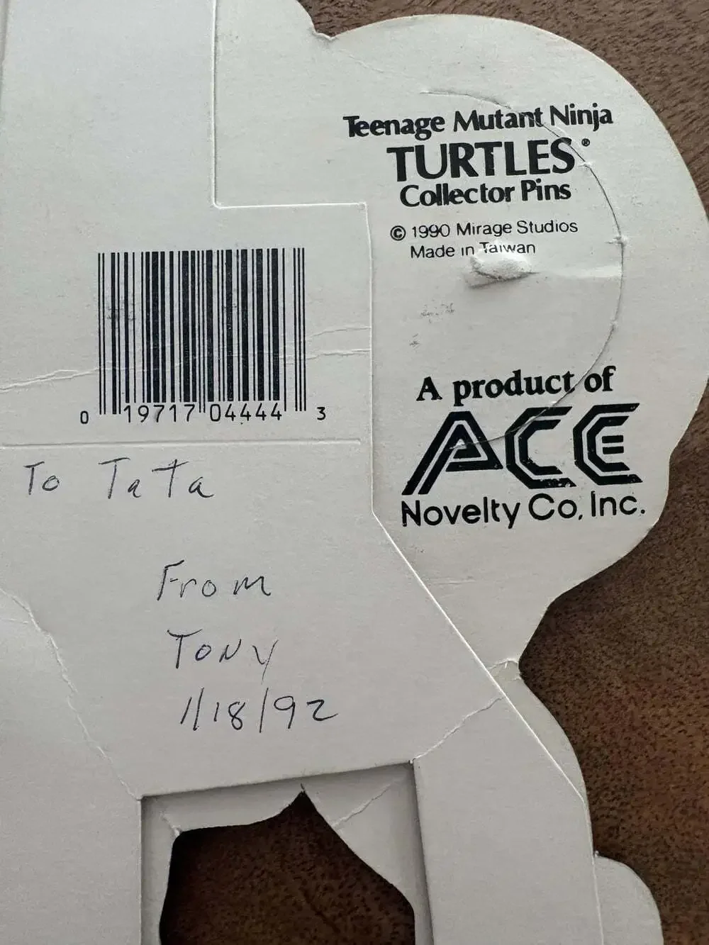 Vintage Collectible Teenage Mutant Ninja Turtles Donatello Pin ACE Novelty 1990